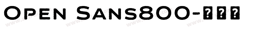 Open Sans800字体转换
